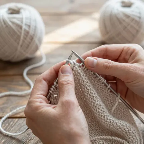 Diminutions et augmentations au tricot : SSK, K2tog, M1