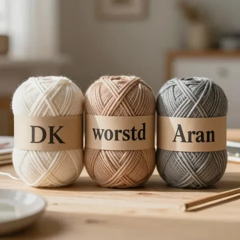 Fil DK, worsted, aran : différences