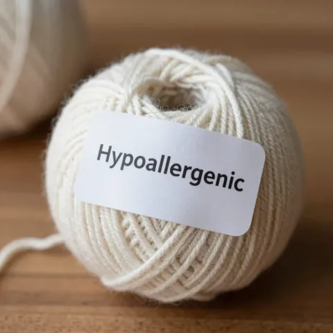 Laine hypoallergénique pour tricot