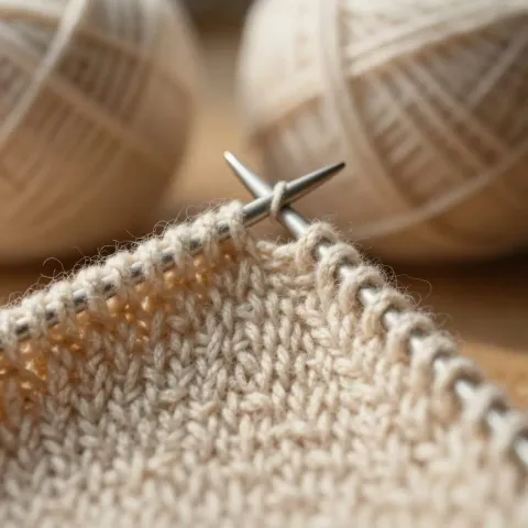 Point mousse en tricot : technique complète et indéformable
