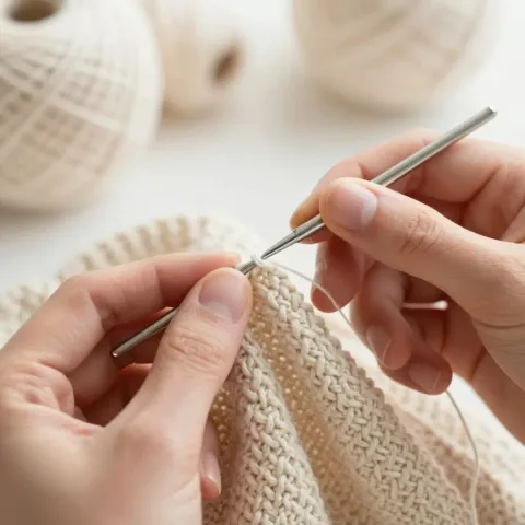 Réparer une maille qui file au tricot : rattraper ses erreurs