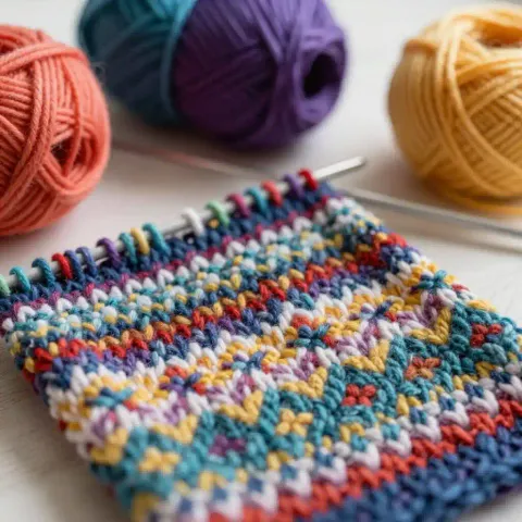 Tricot jacquard : technique, 2-3 couleurs et modèles