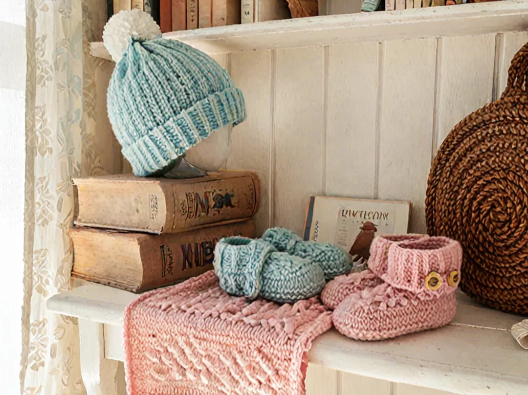 La douceur d'un catalogue de tricot pour bébé et layette