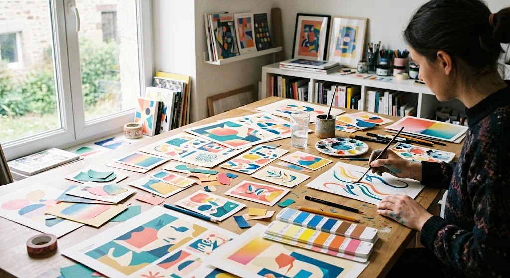 Un univers chromatique et graphique