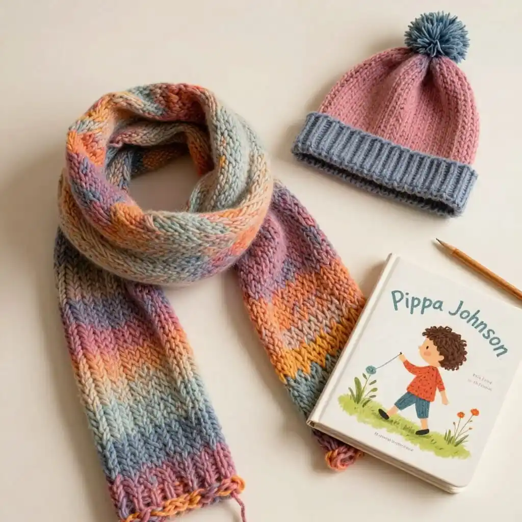 Projets de tricot pour débutants avec différentes laines colorées